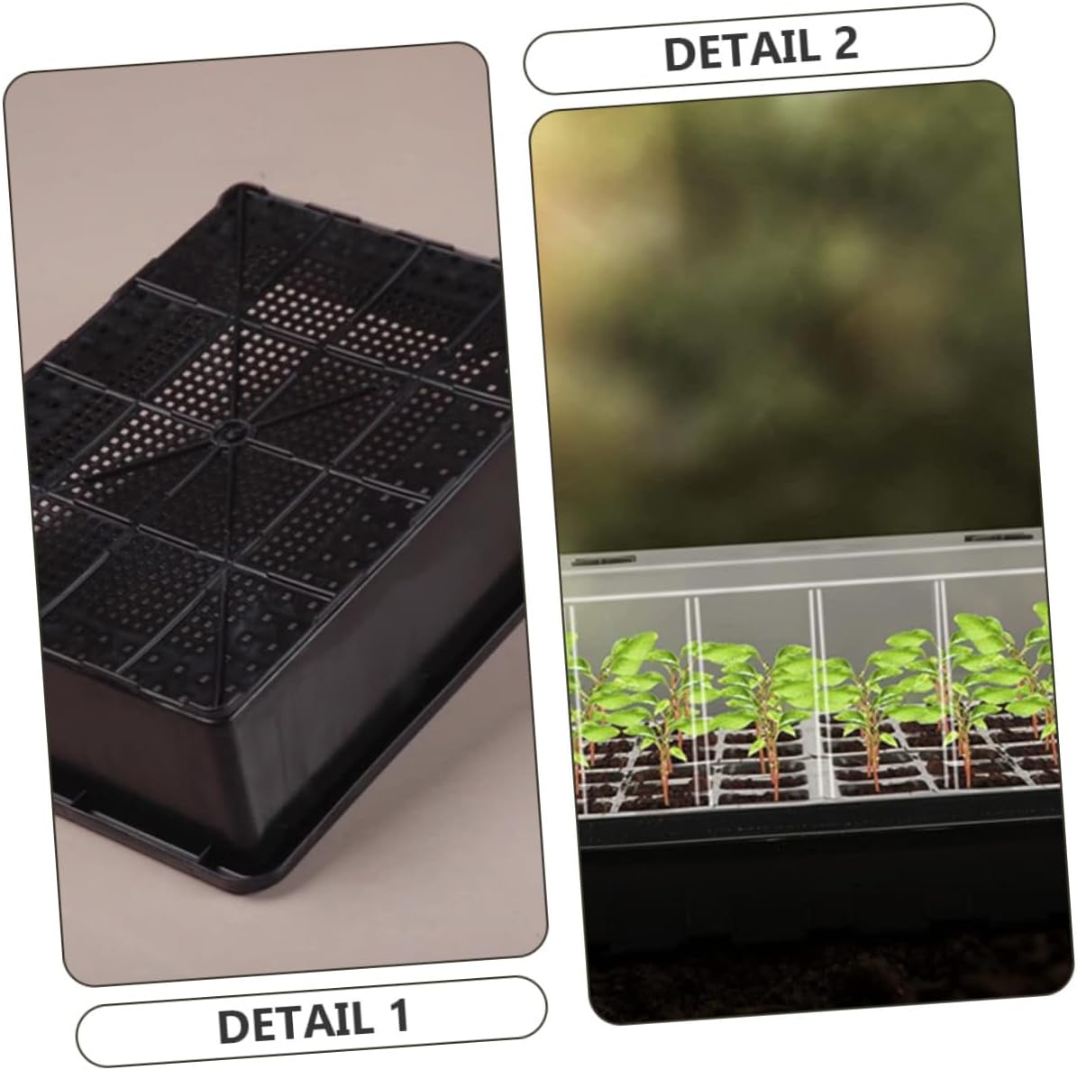 1 Tray Durable Plastic Plant Trays for Germination for Home Farm Greenhouse Flower Shop Use Simple Design Versatile Applications