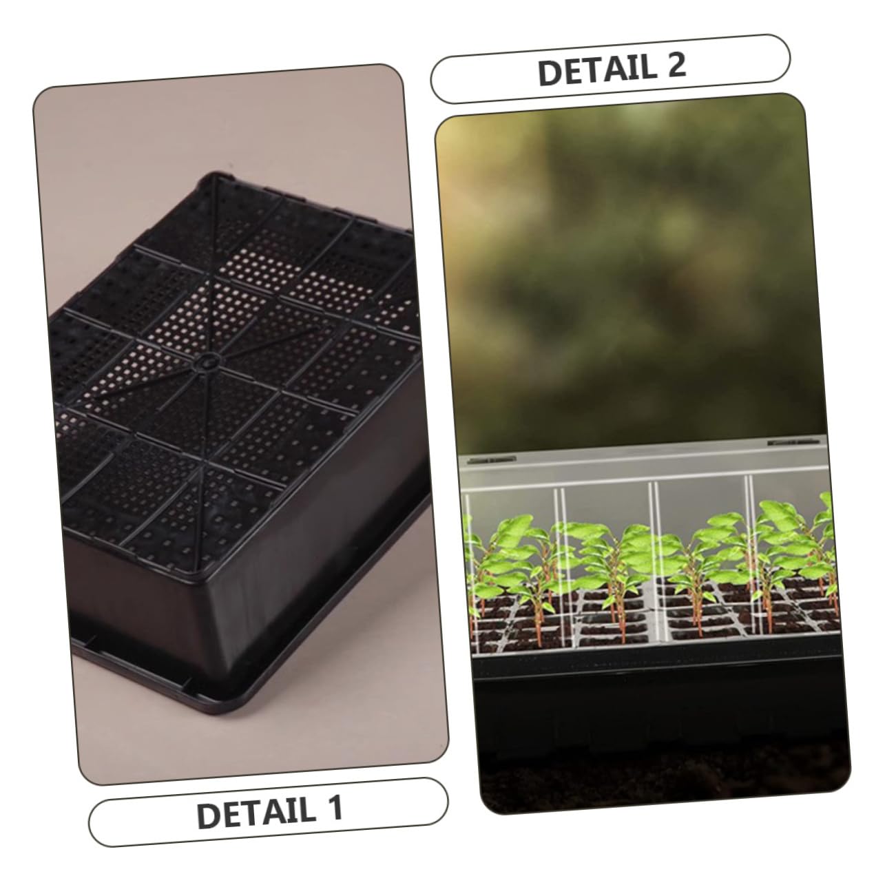 1ensemble Plateau De Germination Reutilisable Plastique pour De Trays pour Débutants Jardinage pour Pépinières Et Cultures Intérieur