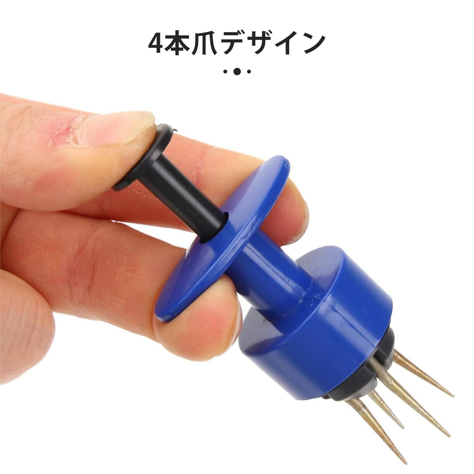 Amazon | aninako 釣り餌クリップ 4本爪 ミミズ赤虫クリップ 輪ゴム2本 