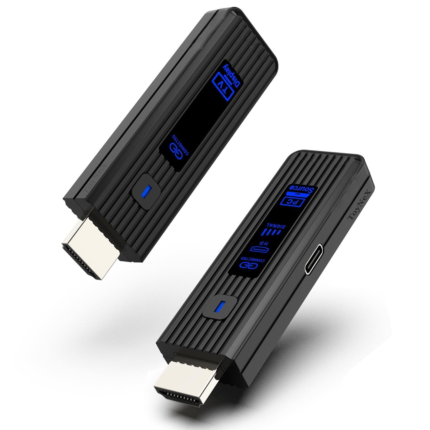 ToyNeX 1080P 50M Video Wireless HDMI Transmitter and Receiver Display Dongle Wireless Extender AV Adapter for TV Laptop PC to Stream & Mirror Content with LED Display for Entertainment etc.(Black)-image-32