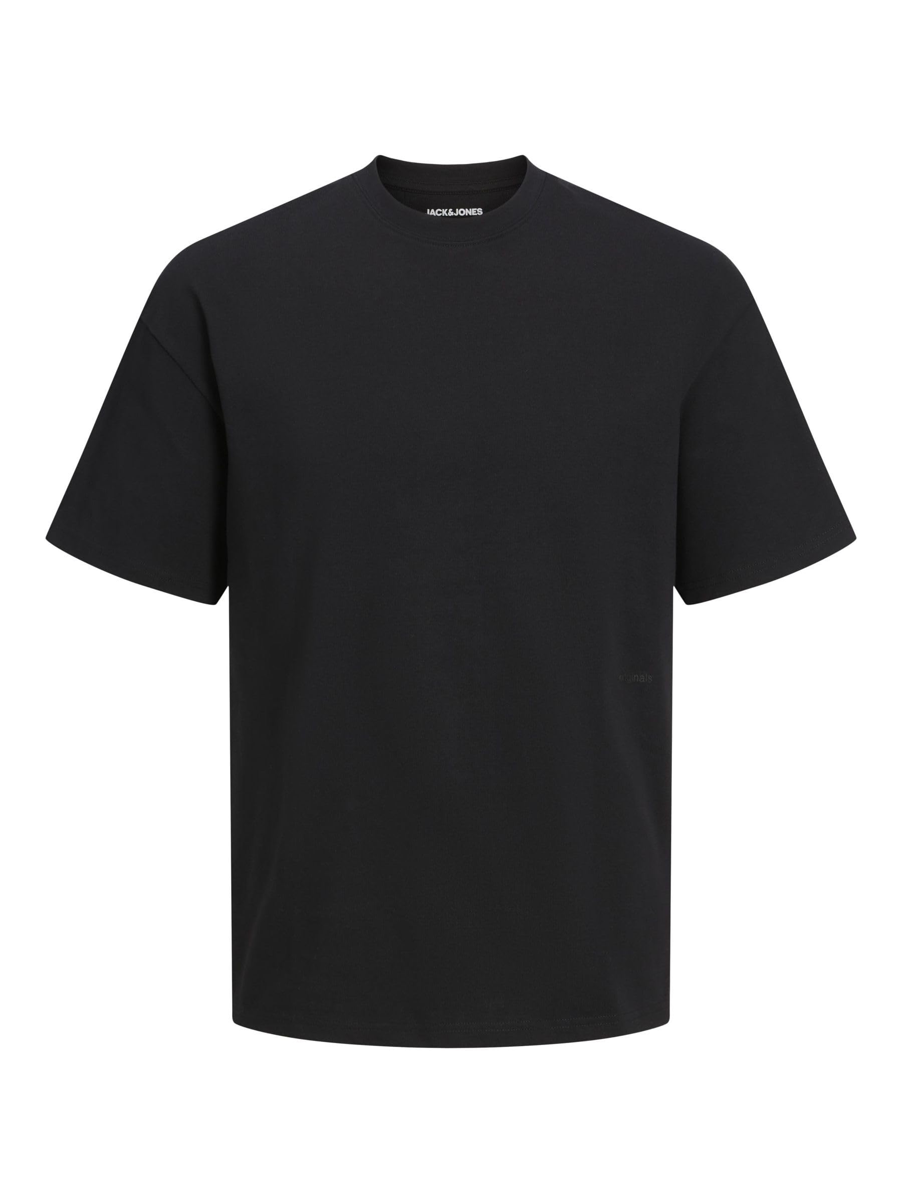 Jack & Jones Men's Black Jjebradley Tee Noos Pls T-Shirt, 4XL Uk