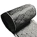 4 in x 5 FT - Bee Hive - CARBON FIBER FABRIC-2x2 Twill WEAVE-3K - 220g-Black