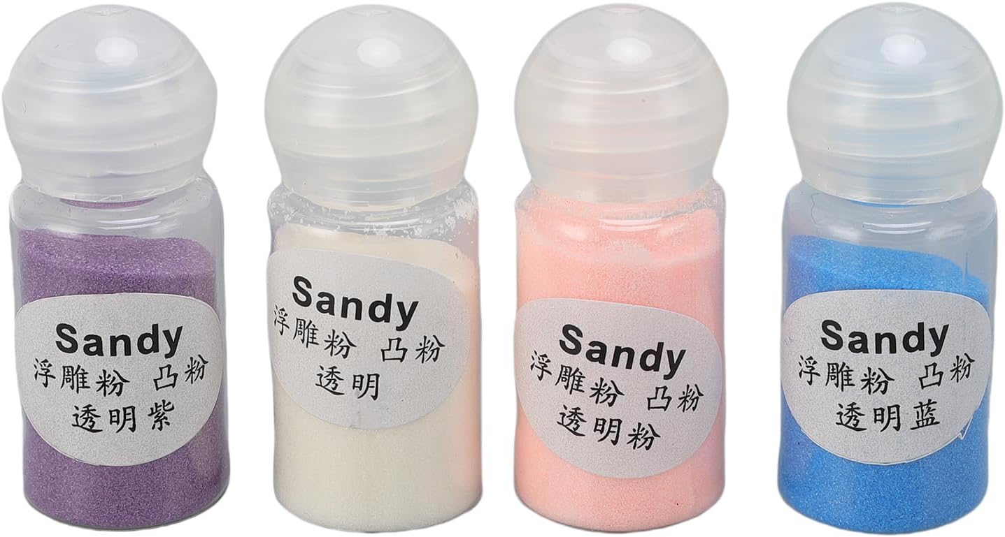 4pcs Embossing Powder Set,Craft Colours Stamping Embossing Powder,Multi Color Embossing Holographic Embossing Powders