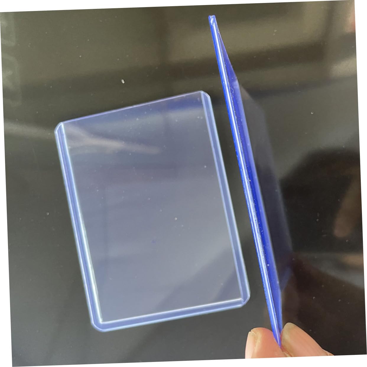 100 Stück Transparente Kartenhüllen Kratzfeste Schutzhüllen für Trading Cards Business Cards Sammelkarten Wasser Fettabweisend Geeignet für Spieler und Sammler