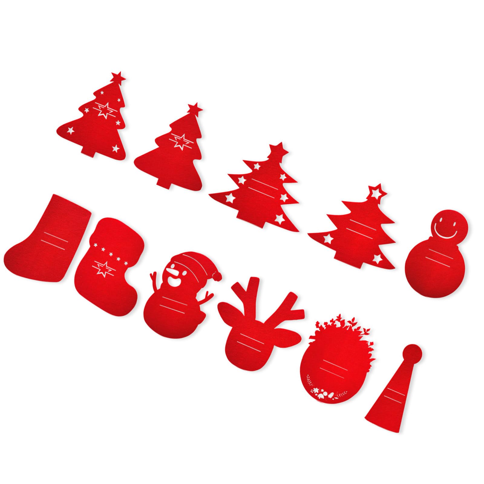 Xjdzineq Holiday Cutlery Holders and Placemat Set Sturdy Polyester Tableware for Christmas Gatherings and Decors Festival Utensil Holders Napkins Rings