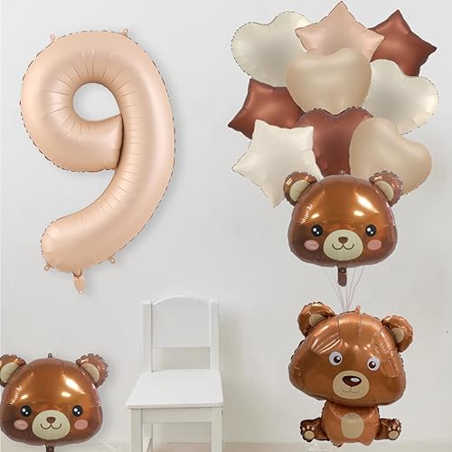 Miniatura 4 de 23 globos de oso, globos de oso de 40 pulgadas, globos de oso de peluche de 40 pulgadas, globos de cumpleaños, globos de aluminio de animales para