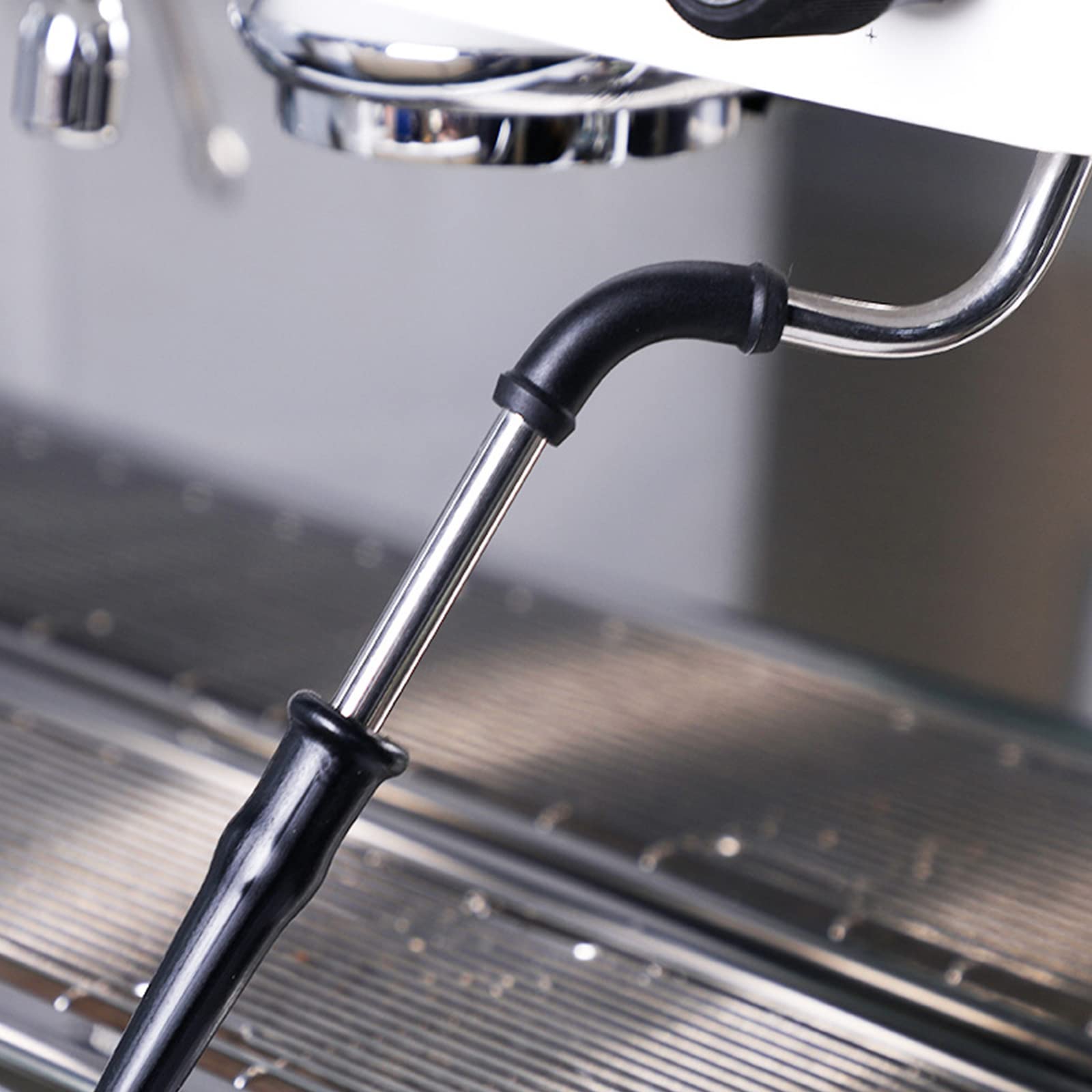 Cepillo de limpieza de máquina de café de acero inoxidable, cepillos de vapor de alta presión para el hogar, dormitorio, bar, cafetería, máquina de café