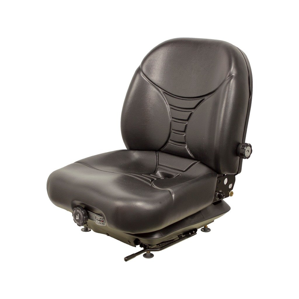 MILSCO V5300 Black Vinyl and Mechanical Suspension seat with 11.25" x 11" Mounting