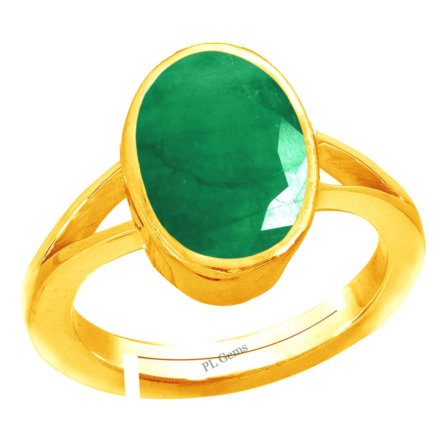 JAGDAMBA GEMS Certified Natural Emerald Panna 15.25 Ratti Panchdhatu Rashi Ratan Gold Plating Ring for Astrological Purpose Men & Women by Lab Certifeid (B08W5745Y1) Amazon Price History, Amazon Price Tracker