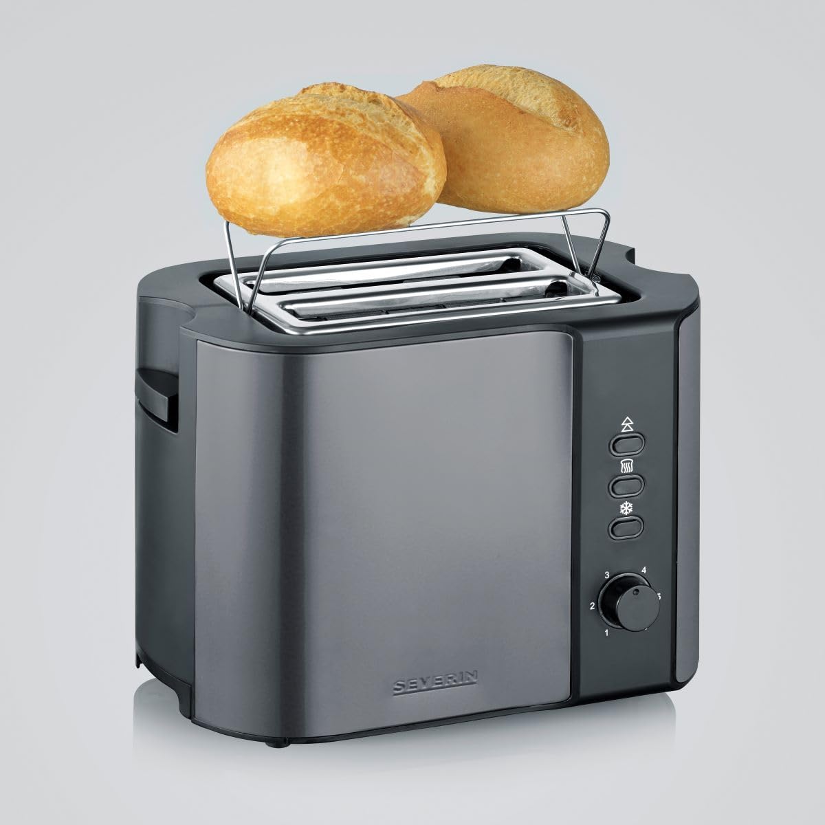 Severin AT 9573 tostapane 2 Fetta/e 800 W Antracite, Nero