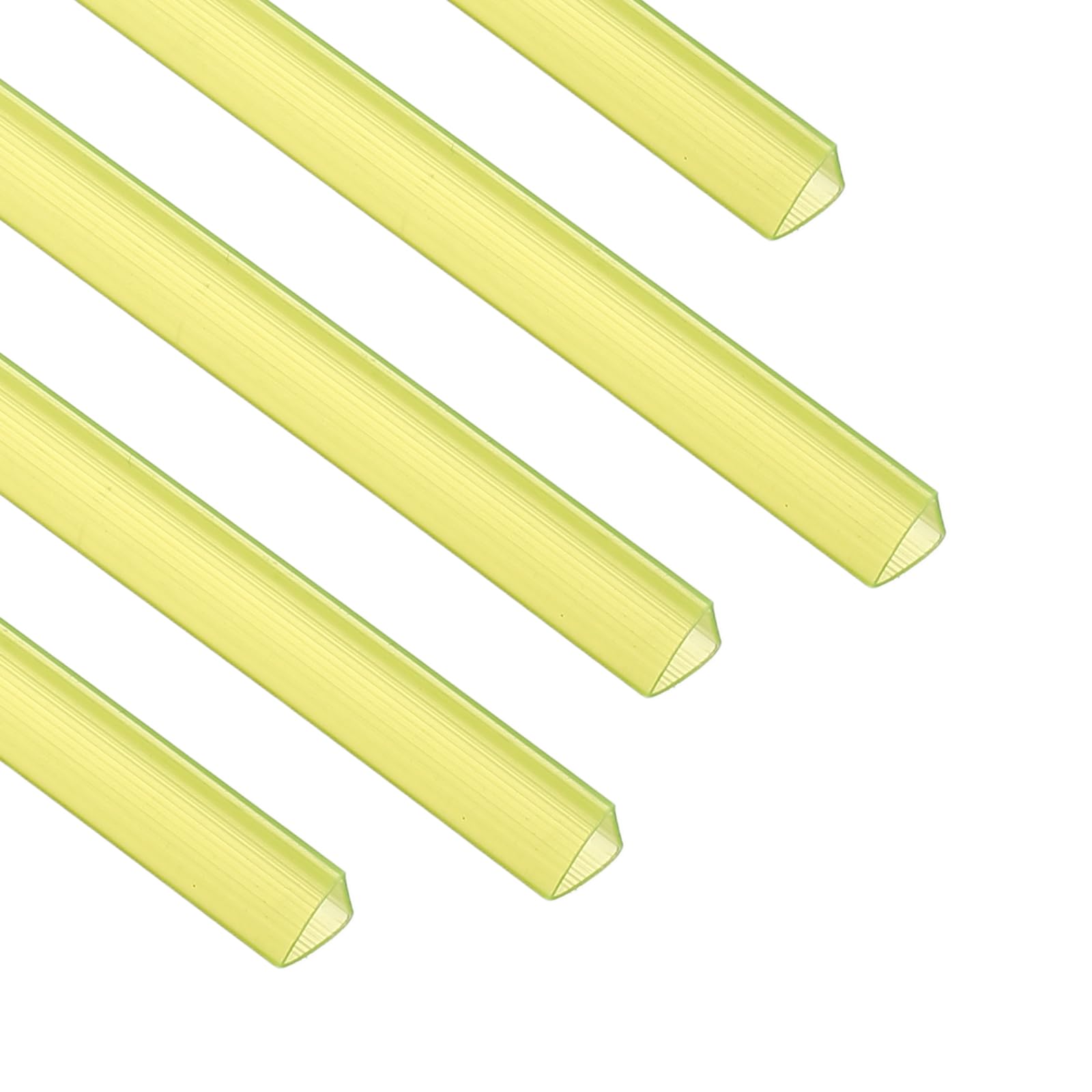 PATIKIL 30Pcs Binding Bars, 10x10mm Binding Bars Slide Grip 70 Sheets Capacity A4 Size Report Binder Presentation Binder for Study Office Report Cover Resume, Transparent Yellow