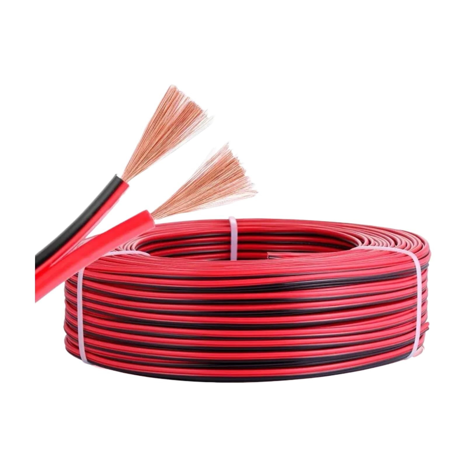 5/10/20M RVB Rosso e nero 2 Cavi a pin 12 14 16 18 20 22 AWG PVC di rame isolati nudo LED(Red and Black; 5 Meters; 18AWG 0.75mm2)