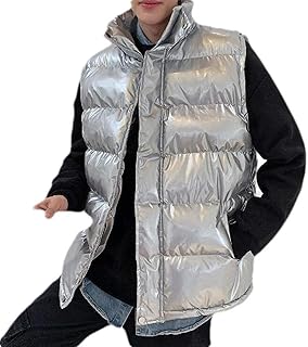 Mens silver puffer vest Clearance