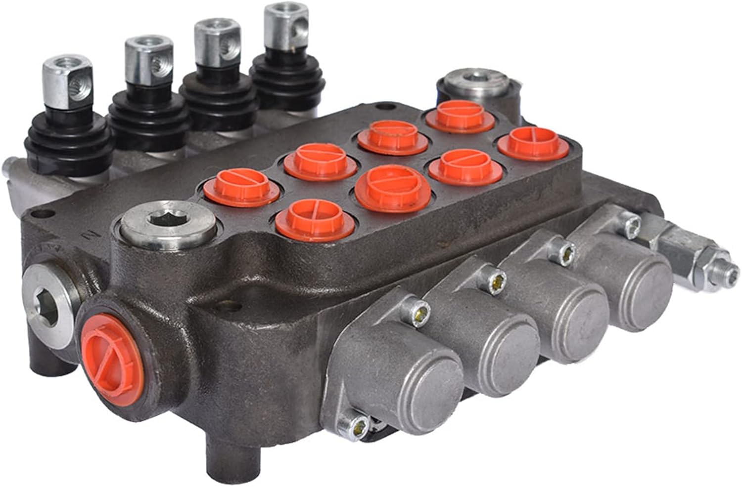 Marddpair ALL-CARB 4 Spool Hydraulic Directional Control Valve, Double Acting, 21GPM, 3600PSI, SAE Ports