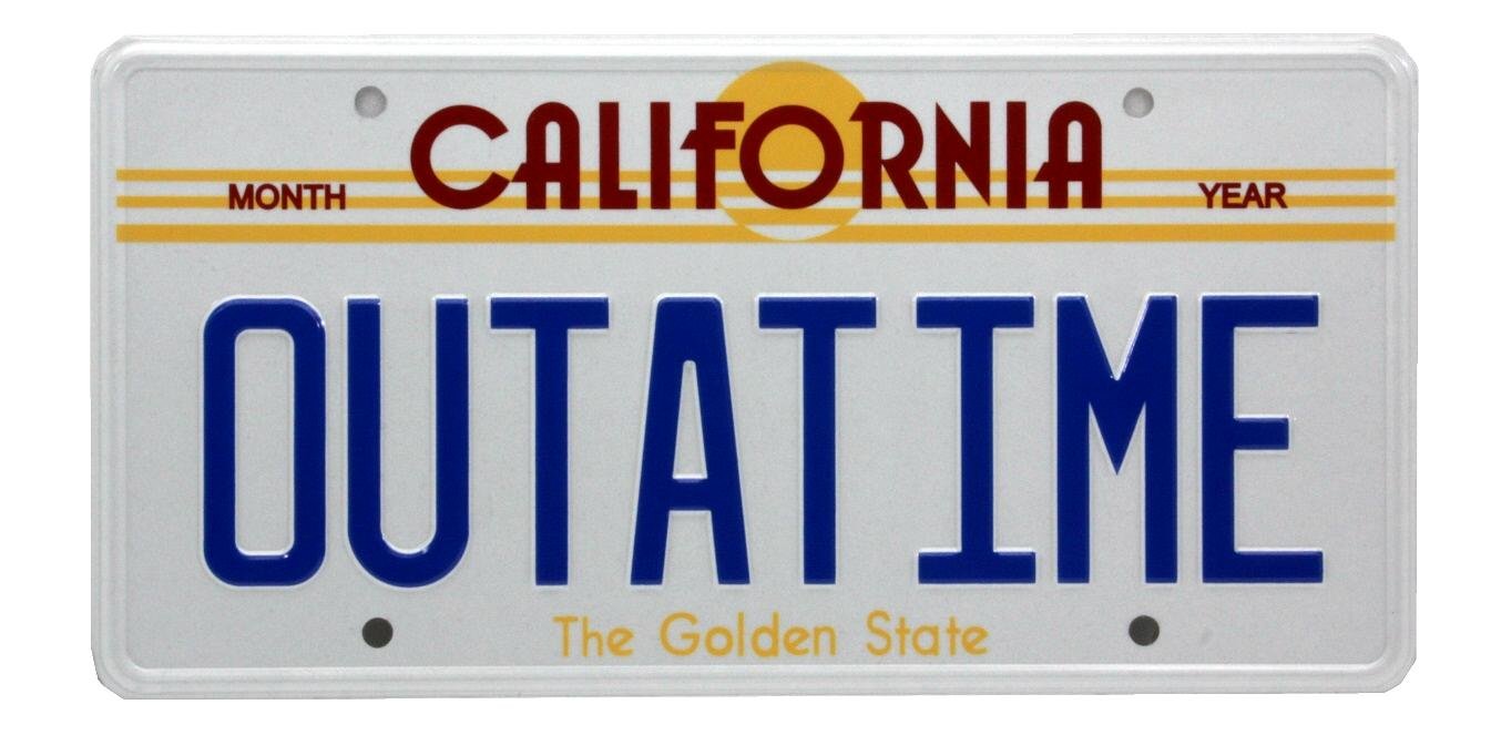 Amazon.co.jp: バック・トゥ・ザ・フューチャー デロリアン ナンバー