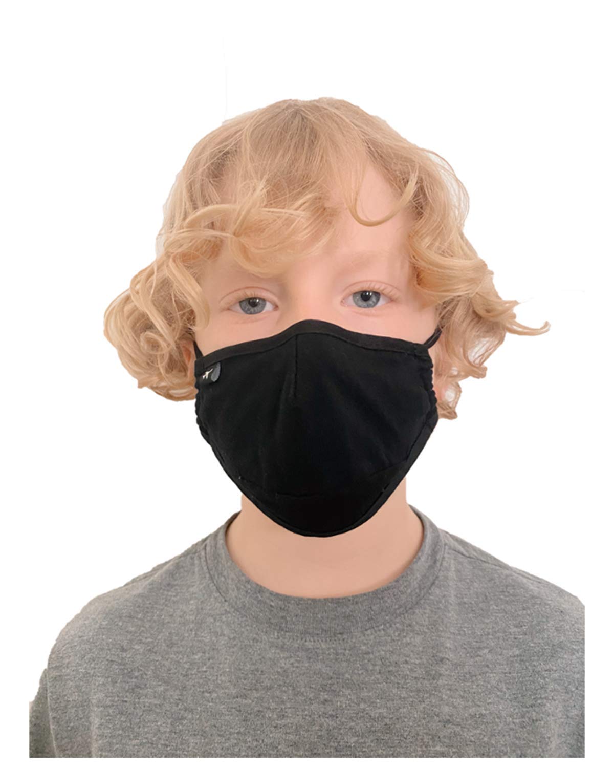 NxTSTOP TRAVLEISURE Adjustable, Reusable, Washable FACE MASK - Child/Cotton/Black