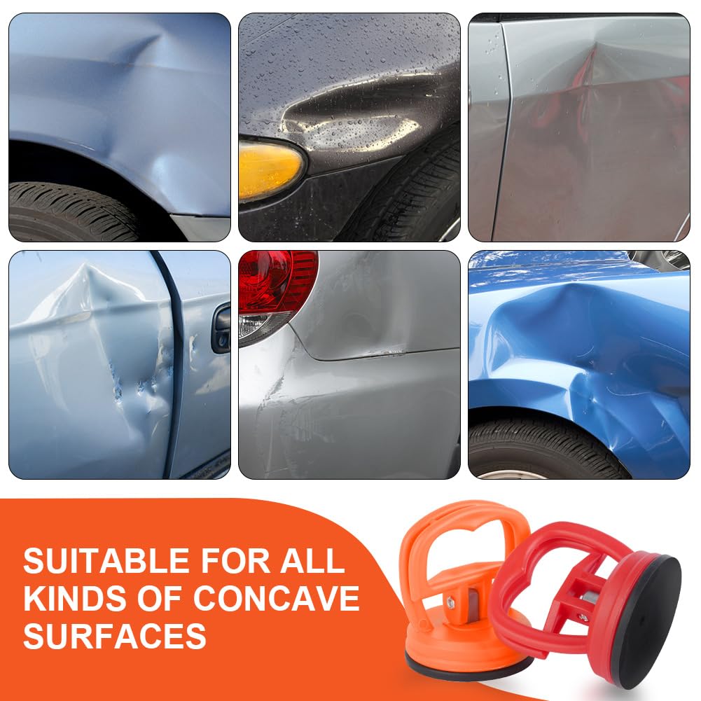 Flintronic Carrozzeria Ventosa, 4 Pezzi Estrattore Ammaccature Auto, Attrezzi di Riparazione per Ammaccature, Auto Dent Puller, Estrattori a Ventosa, per Riparazione Auto, Vetri, Schermi, Piastrelle