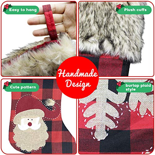 image for GP Life 18 Inch Christmas Stockings 4 Pack Xmas Stockings Personalized