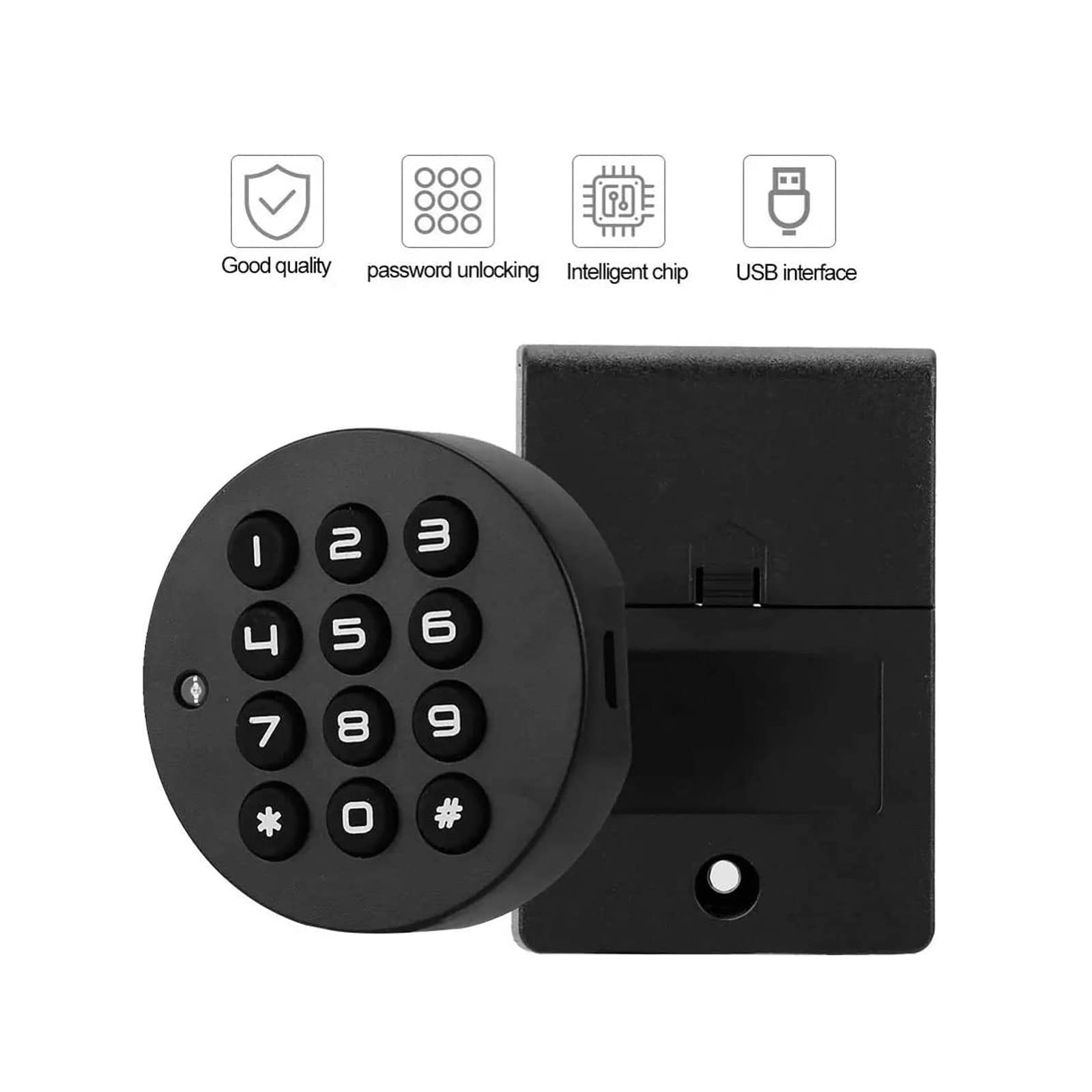 Cerrar Cerradura de combinación Digital, cerradura electrónica segura, cerradura de contraseña Digital electrónica inteligente para armario, puerta, cajón, armario para armario de puerta