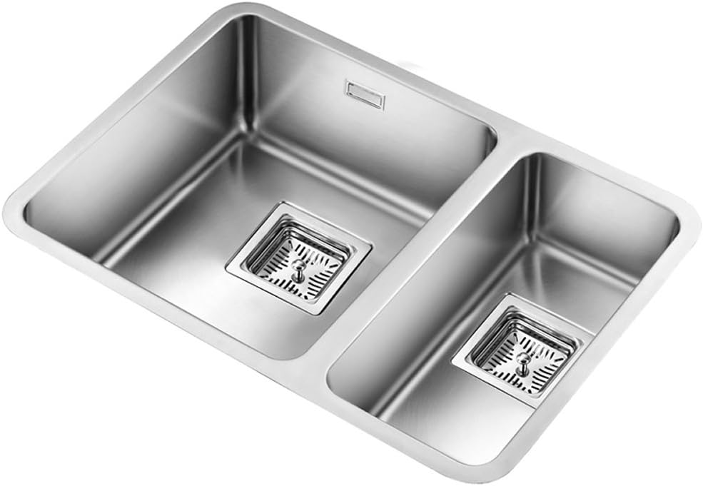 Astini Vico 1.5 Bowl Silk Stainless Steel Undermount Kitchen Sink AS369RHSB