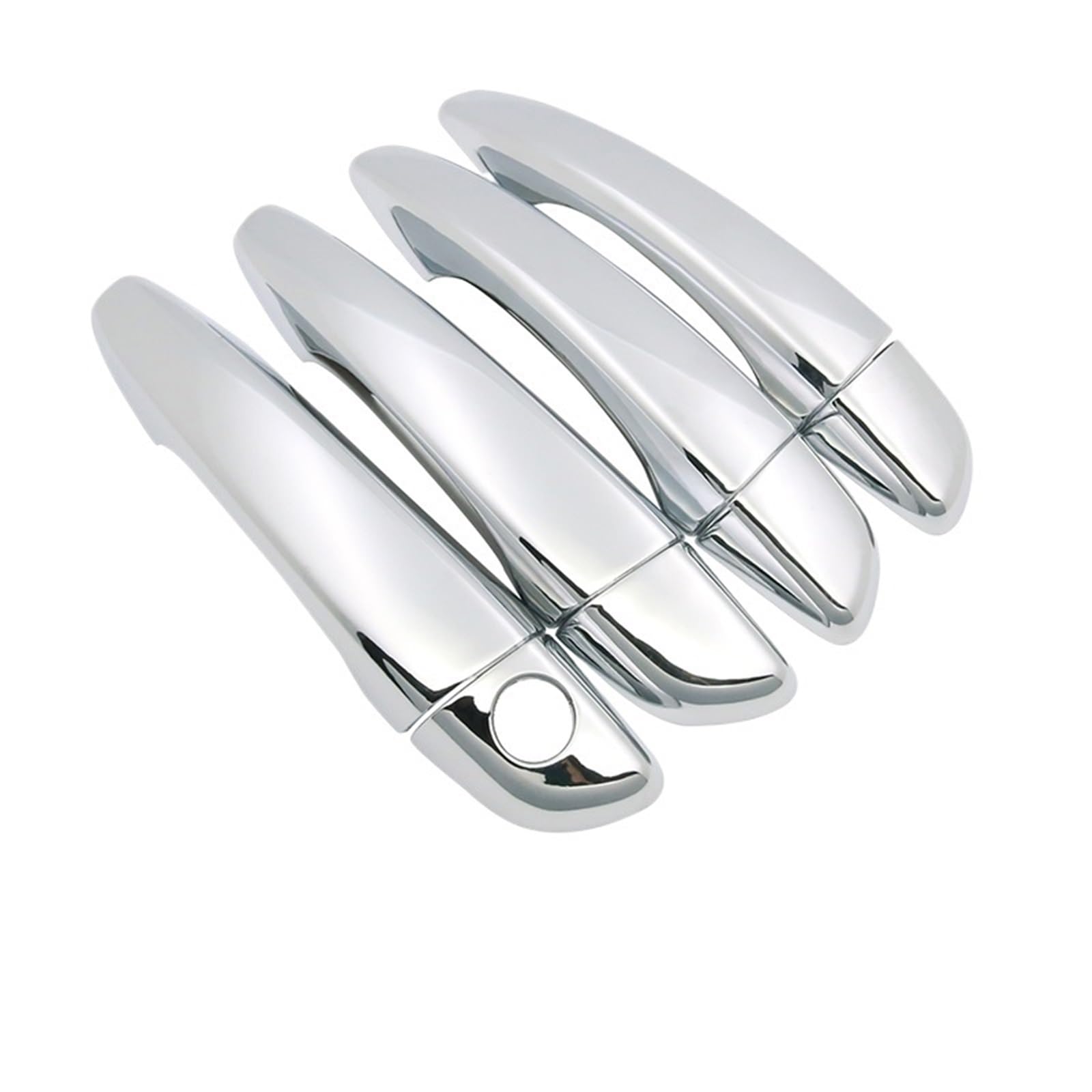 Lzbzhb Metallic Silver Car Exterior Outsidedoor Handle For Citroen For C5 For Aircross 2018 2019 2020 2021 2022 2023 Car Door Handle Cover Trim Waterproof Protector Exterior Parts(Metallic Silver)
