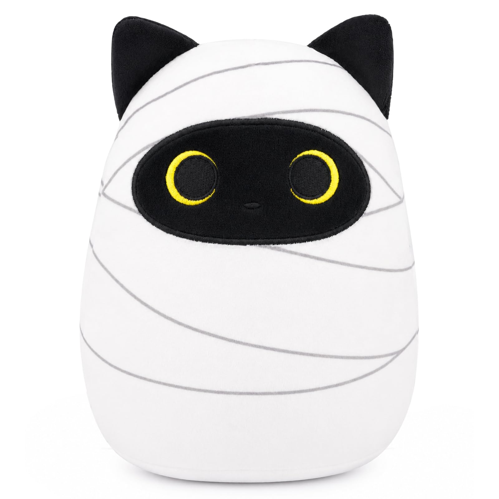 Leokawin Halloween Stuffed Animal,9 Inch Mummy Black Cat Plush | Cute Cat Plush Toy for H…