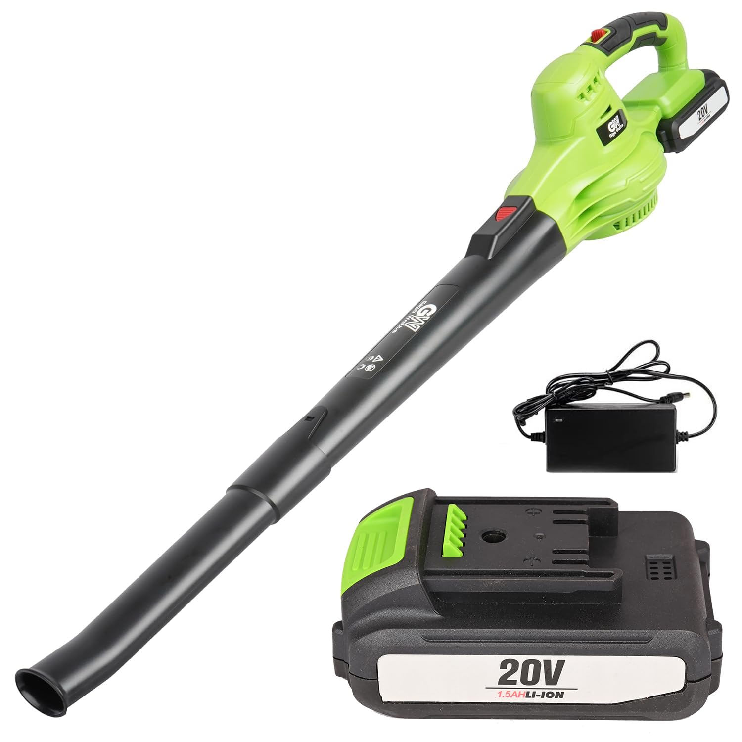 GIGAWATTS 20V Cordless Leaf Air Blower with 1.5 mAh Battery & Charger 120Km/h Snow Blowing Speed Electric Dirt Cleaner for Home Office Yard Cleaning (Random Colour) (B0CRKYQBSQ) Amazon Price History, Amazon Price Tracker