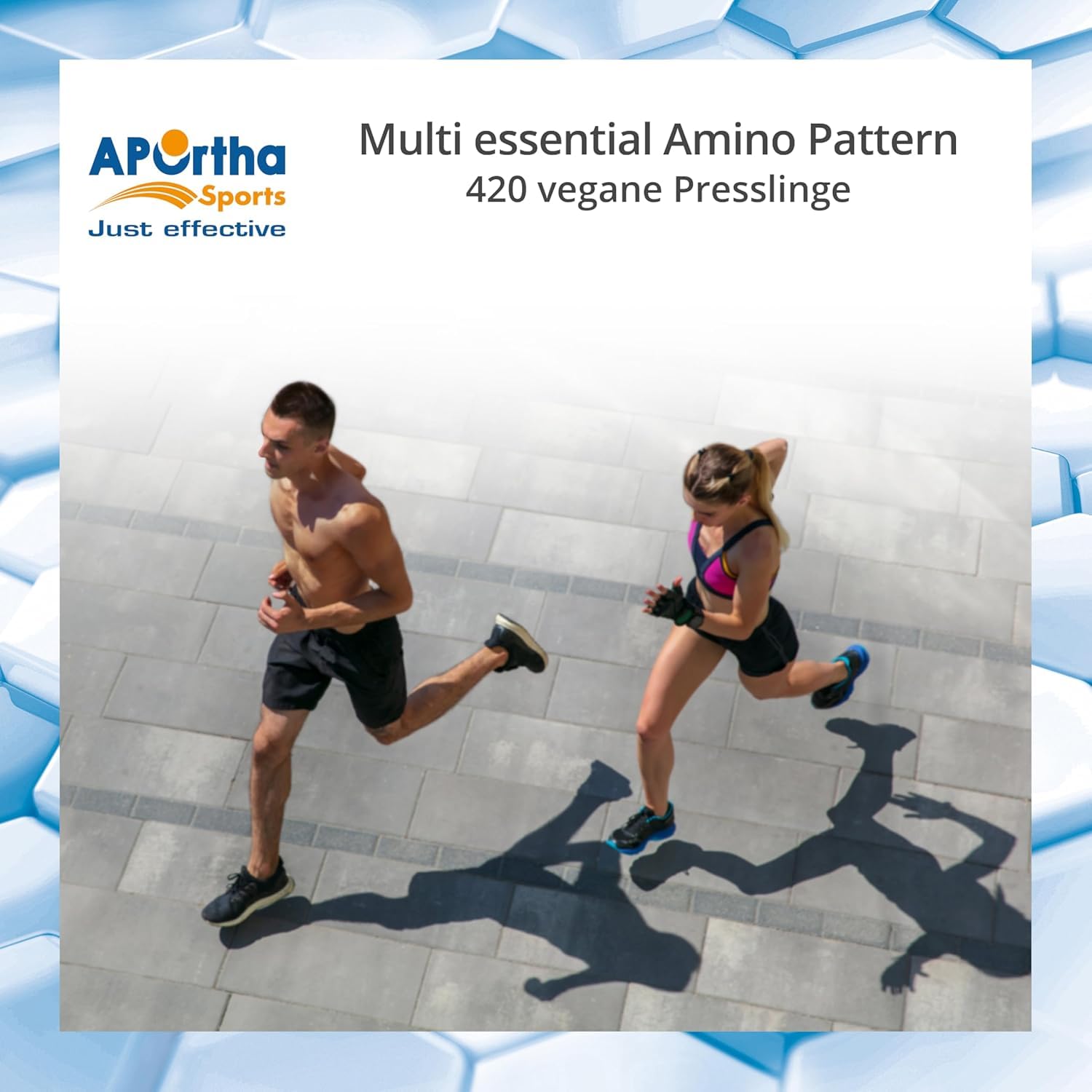 APOrtha® Sports Multi Essential Amino Pattern – 420 Presslinge mit 8 essentiellen Aminosäuren nach Prof. Dr. Lucà-Moretti, ausgewogenes Aminosäuren-Profil, EAA Tabletten