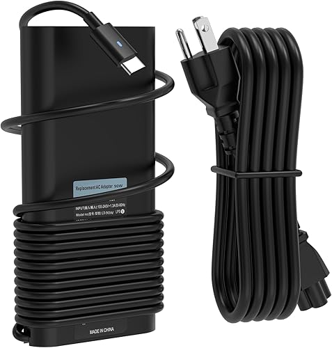 Cargador USB C de 90 W para Dell Inspiron 16 14 Plus 7640 7630 7620 7430 7440 Business Laptop LA90PM170 DA90PM170 TDK33 0TDK33 Latitud/XPS/Precision