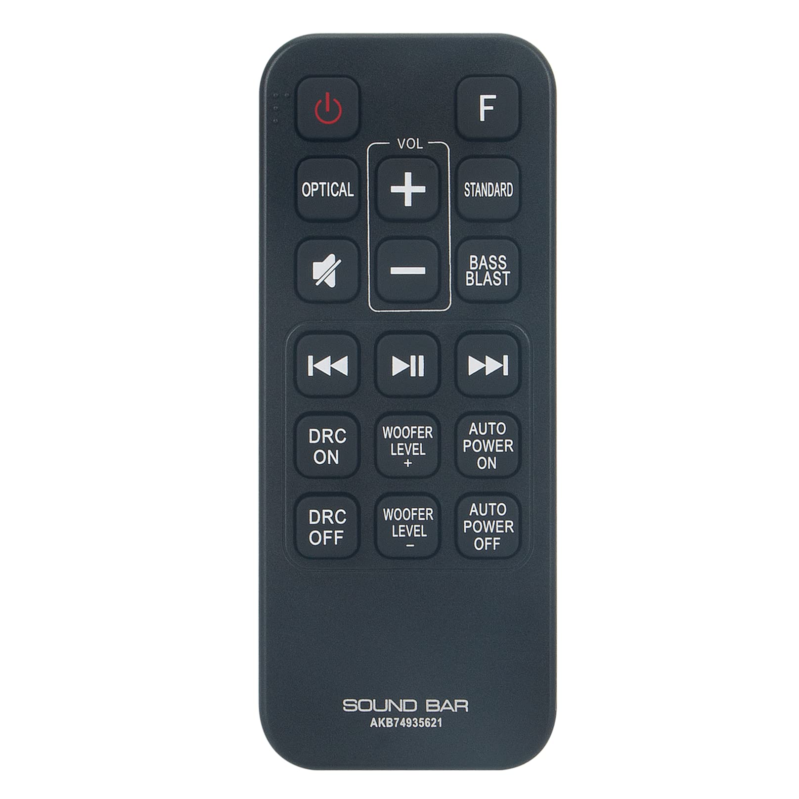 VINABTY Telecomando AKB74935621 Di Ricambio Per Soundbar LG - Compatibile Con SJ2, SPJ2B-W, COV33552424 - Plug And Play