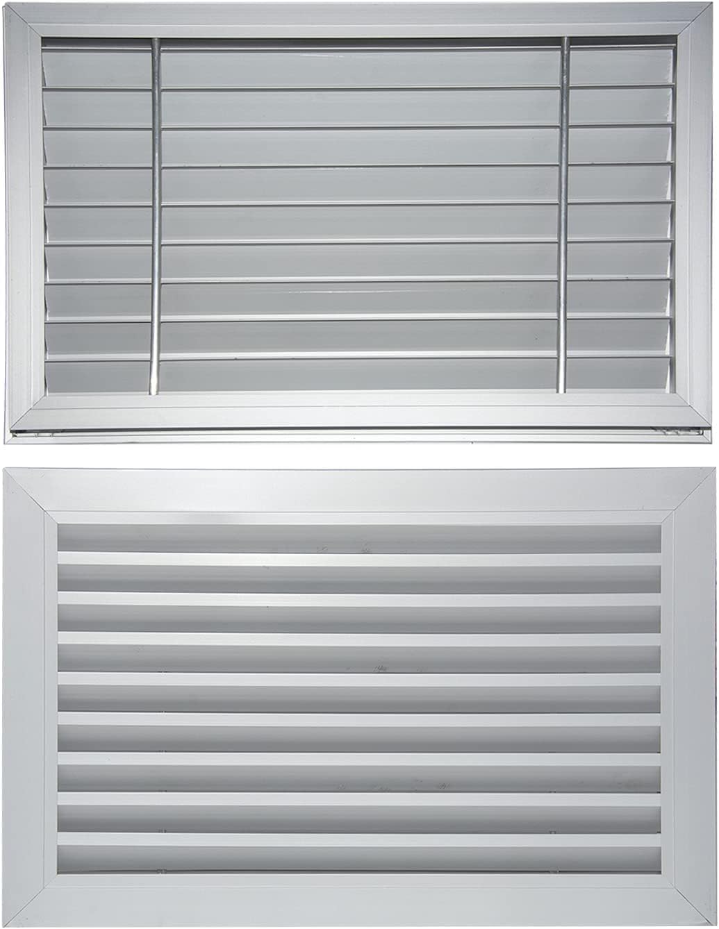 uyoyous Rejilla de ventilación de aluminio de 500 x 300 mm, doble cara, rejilla de ventilación, rejilla de ventilación con protección contra insectos, rejilla de ventilación para puerta para cocina