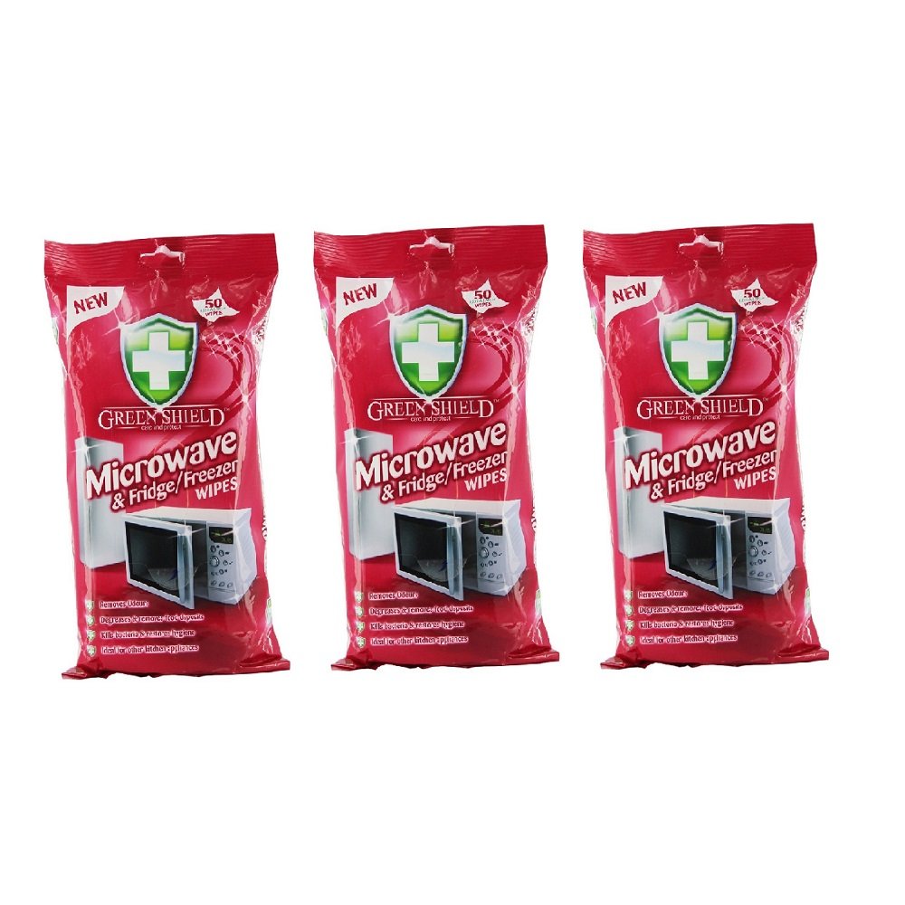 Greenshield Microwave and Fridge Freezer Wipes -50s Pack of 3 (B07F1NLGV5) Amazon Price History, Amazon Price Tracker