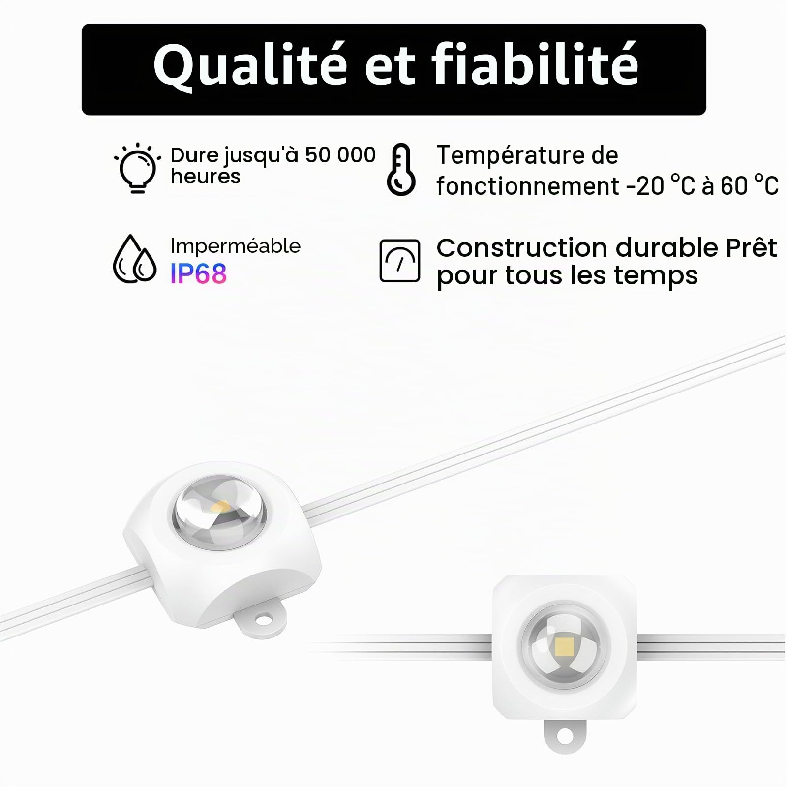 GOOGO 30M Éclairage Extérieur Permanent avec 72 Lumières LED, Éclairage RGBIC Intelligent, Guirlande Guinguette Exterieur Étanches IP68 avec Application et Télécommande, Plusieurs Modes d'ambiance