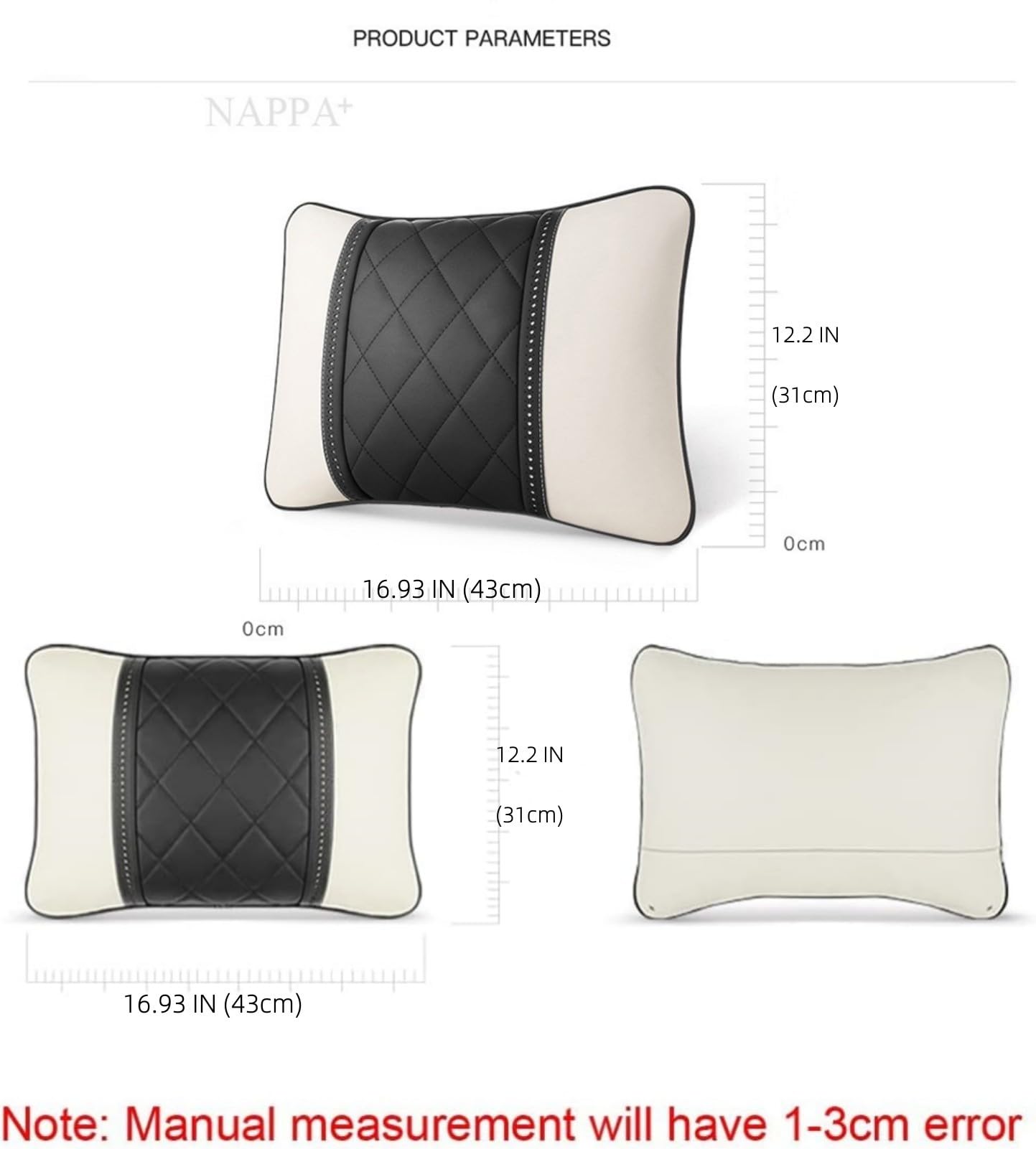 iEvaTEAGG Lumbar Support Pillows for Car Automotive Seat Cushions Lower Back Pillow for Mercedes Benz Maybach S-Class Waist Bolster Car Accessories