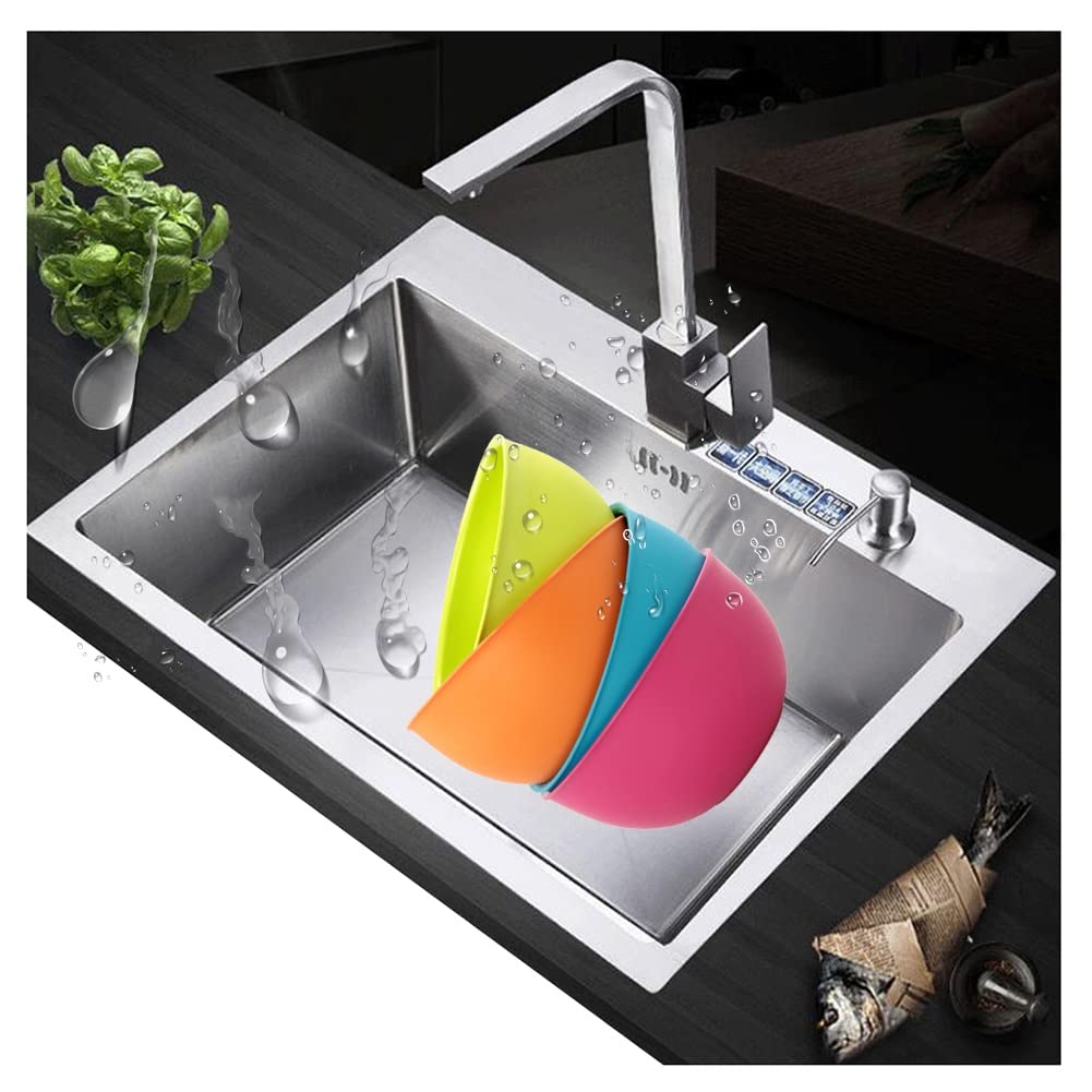 Lavello da cucina fatto a mano con filtro in acciaio inox nero 020002368