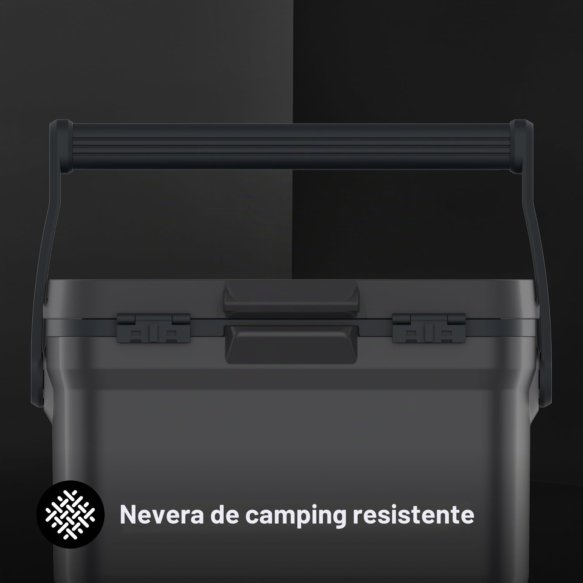 Stanley Adventure Nevera Portátil Outdoor 15,1L - Hielo hasta 36 Horas - Caja Térmica - Sin BPA - Nevera de Cofre con Sistema de Cuerda Ajustable - Nevera Resistente para 21 Latas - Antigoteo - Black