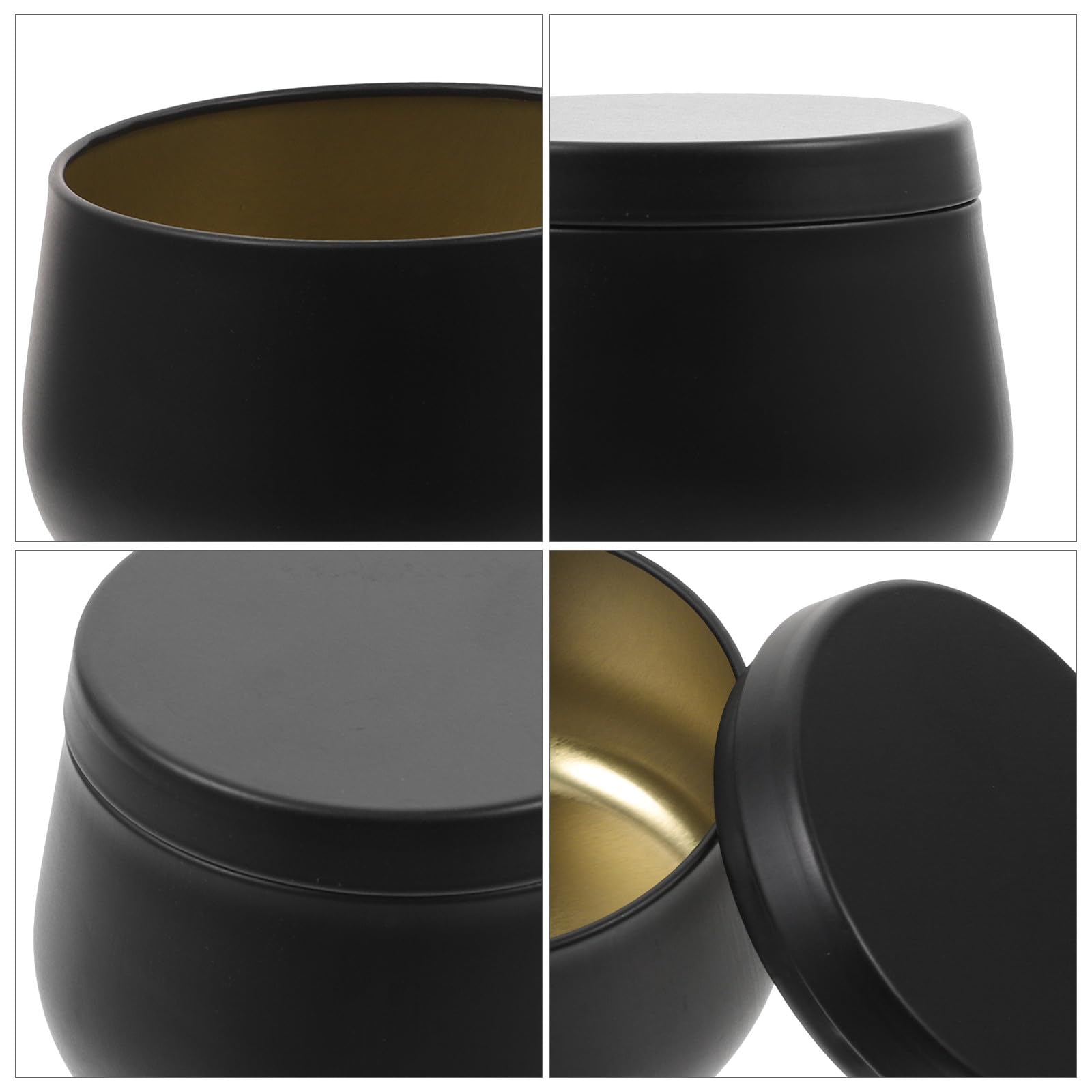 ULTECHNOVO 24 Stück Runde Blechdosen 120 Ml aus Weißblech mit Deckel Aufbewahrungsgläser für Tee Bonbons Multifunktionale Vorratsbehälter für Küche und Haushalt