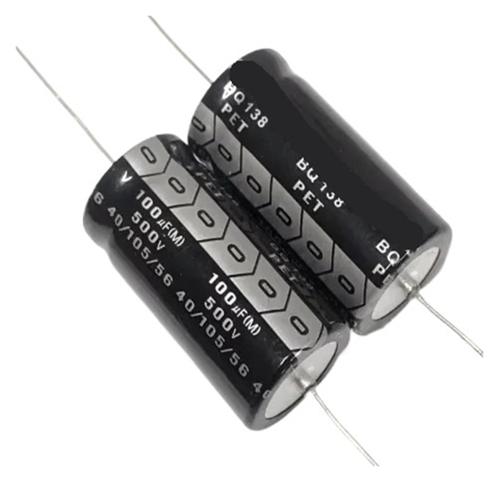 KSZHZYMGX 2pcs 450V 22uf/33uf/40uf/47uf/68uf/80uf electrolytic capacitor 500V 18X30mm(450V68UF 18X36)