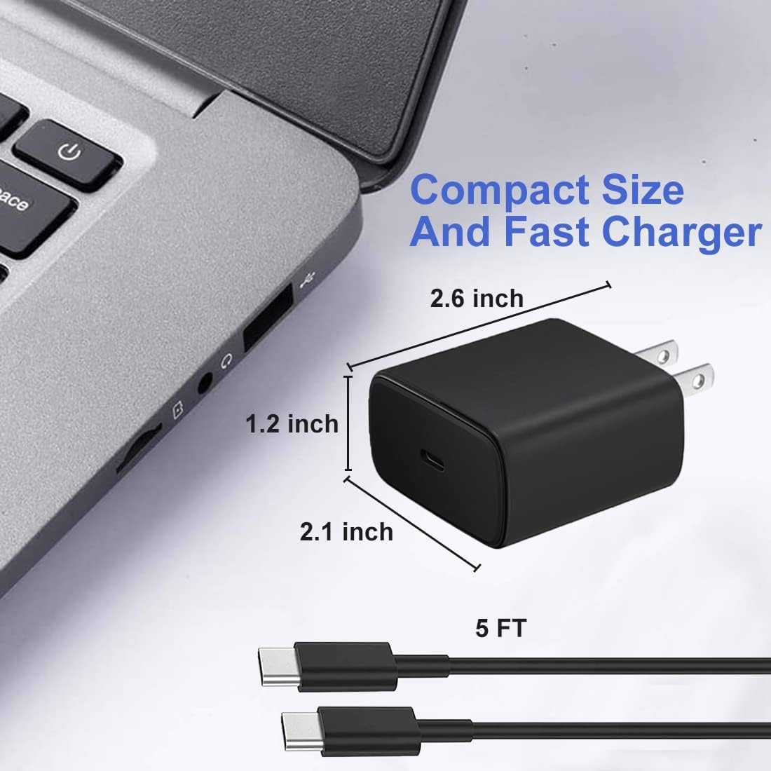 Samsung PD 45W USB-C Super Fast Charging Wall Charger with Fast Charging Cable for Samsung Galaxy Note 10+/S20Ultra/S21/S21Ultra5G/Z Fold 3 5G,/S21Plus/S20/Note 20 Ultra/Note 10 Plus/S20 Plus