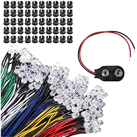 GTIWUNG 50PCS Diodes LED 5mm Cover