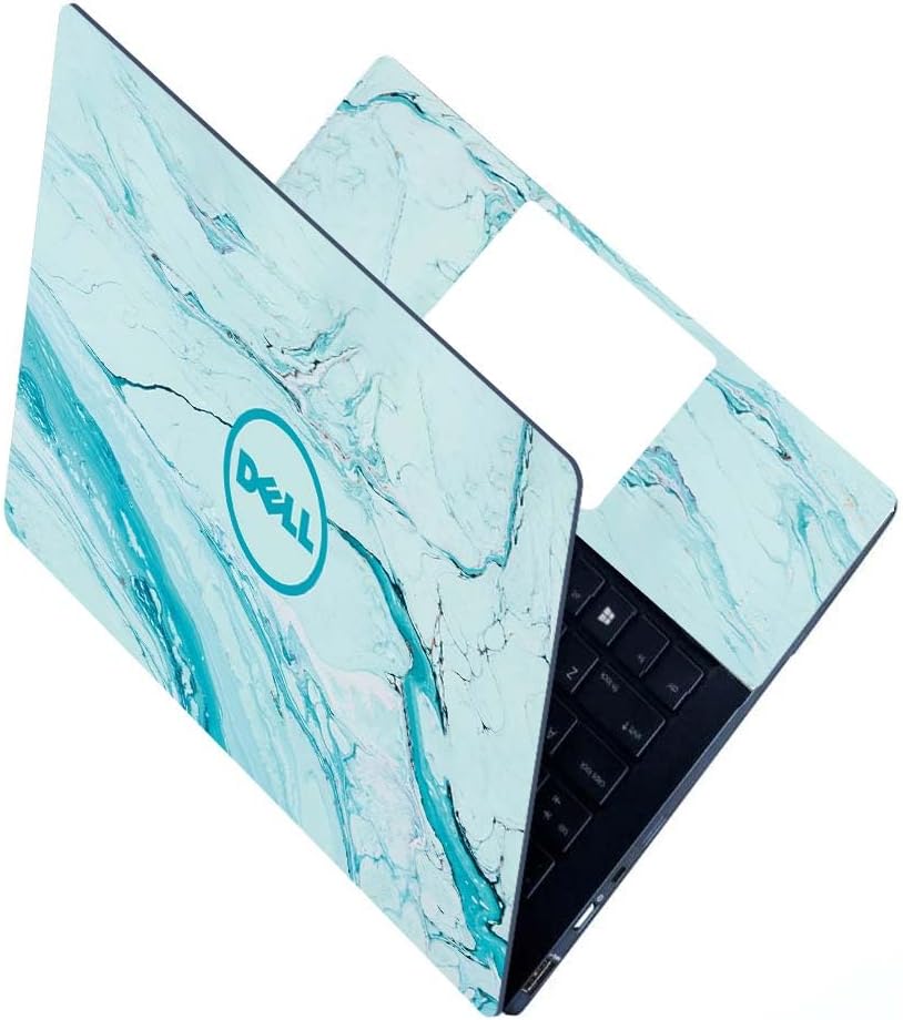 Full Laptop Skin Stickers HD Quality Sticker for Laptops Upto 15.6" (Dustproof|Waterproof|Scratchproof|Reusable) - AY Sky MRBL FL