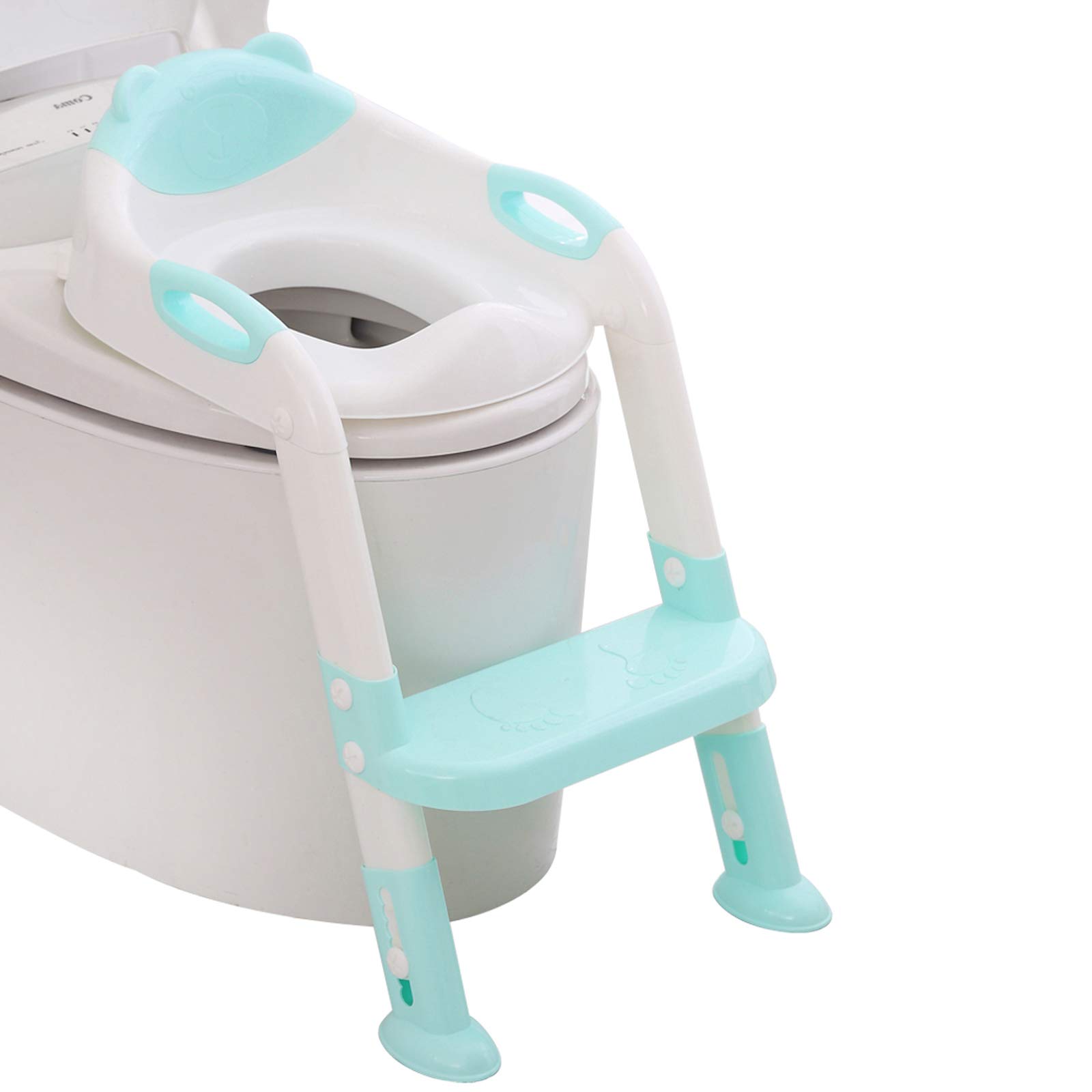 711TEK Potty Training Seat Toddler Toilet Seat with Step Stool Ladder