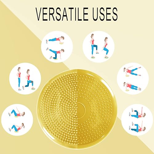 Miniatura 5 de Nvzi Cojín tambaleante, disco de equilibrio, asiento de meneo, almohadillas de equilibrio para terapia física, disco de estabilidad, tabla