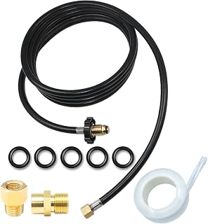 12FT Propane Weed Burner Torch Hose G3/8"-19 Left Hand Thread POL Connector