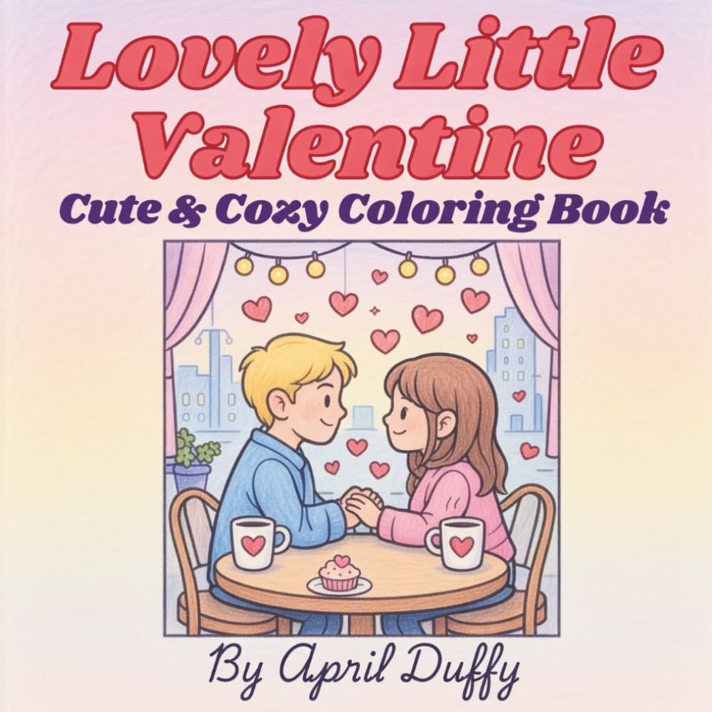 Lovely Little Valentine: Cute & Cozy Coloring Book