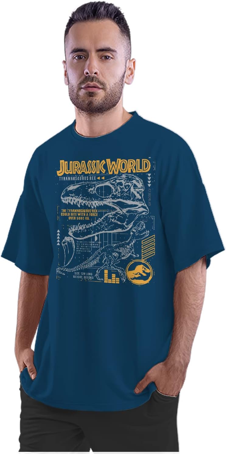 HeybrohOversized T-Shirt Tyrannosaurus Rex - Jurassic Men's Women's Unisex 100% Cotton