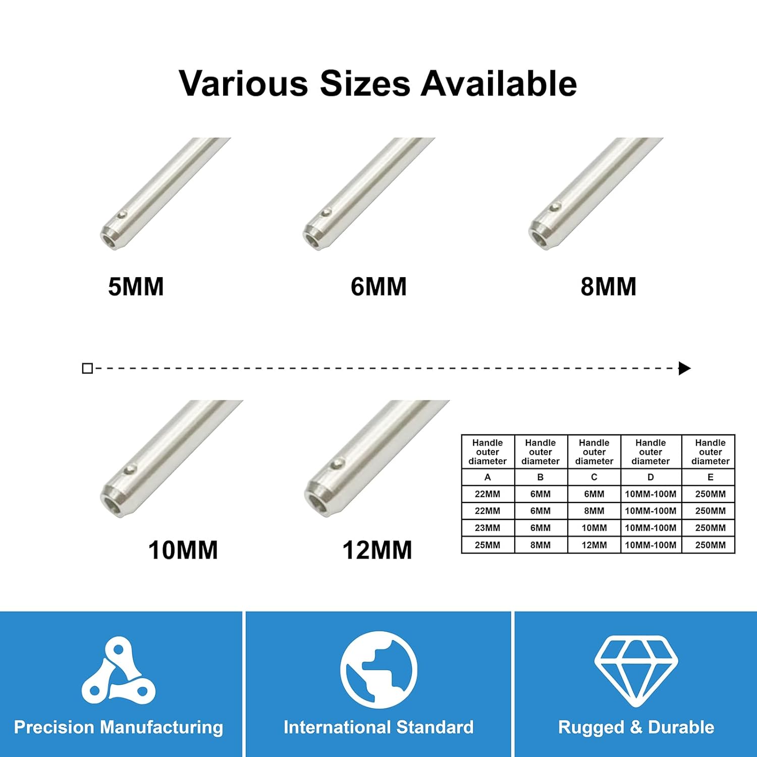 1 Pcs Stainless Steel Ring Handle Locking Pin Ball Lock pins Quick Release pin with Button Locating pins Safety pins (0.39"" x 2.36""), Black