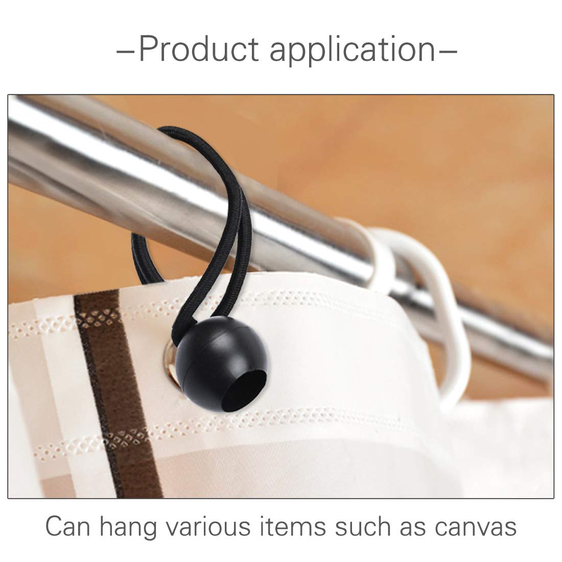 30 Stuks Rubberen Spanrubbers Met Bal - Zeilspanners 20cm