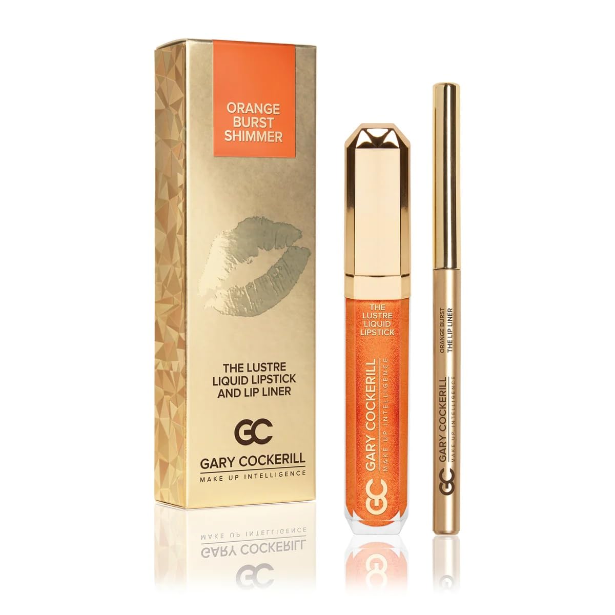 Orange Burst Shimmer - Lustre Liquid Lipstick and Lip Liner by Gary Cockerill