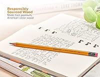 Vista 2 de Bostitch Office Premium - Lápices #2, madera de cedro americano, preafilados, grafito HB, paquete de 24 unidades (BACP12Y-2PK)
